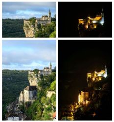 23 Rocamadour Bei Tag Und Nacht
